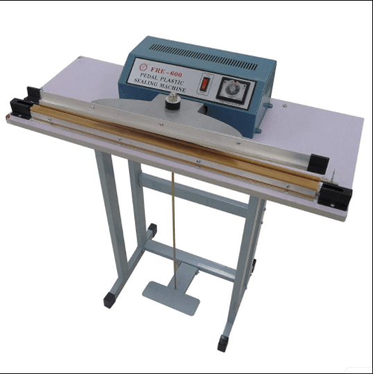 Masina de lipit si sigilat saci cu masa si actionare la pedala 600mm